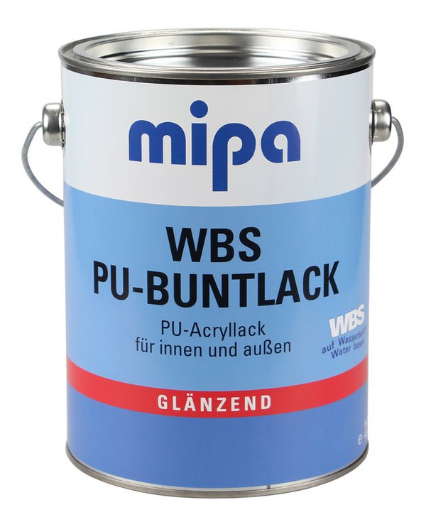 MIPA WBS PU Buntlack 3in1 glänzend 5l Weiß