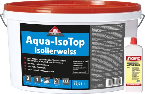 BB Aqua IsoTop-Isolierweiß inkl. Schimmelschutz 12,5l